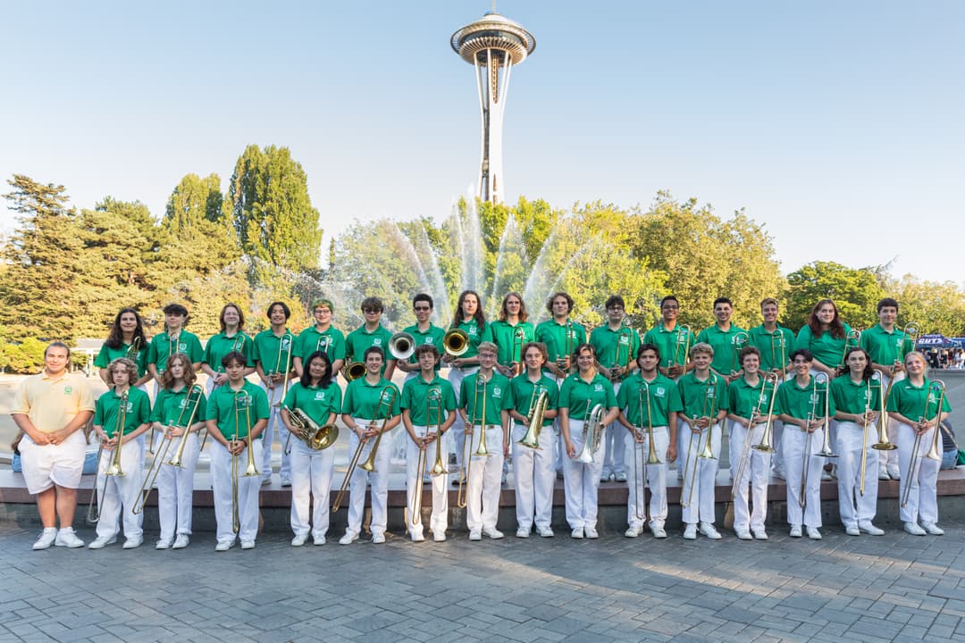 Onyx with their section of trombones and baritones